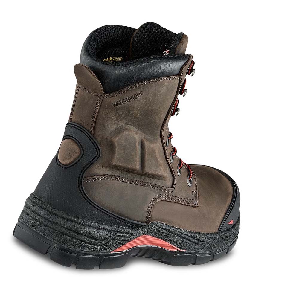 Red Wing King Toe® ADC 8-inch Insulated, Waterproof CSA Men's Safety Boots Olive | ZA 322EBC